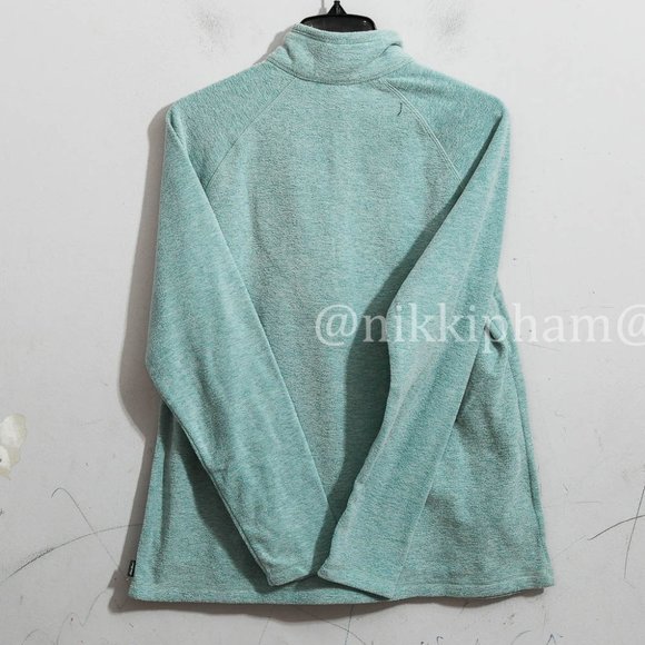 Eddie Bauer Ladies' Fleece 1/4 Zip teal color size large - Picture 4 of 5